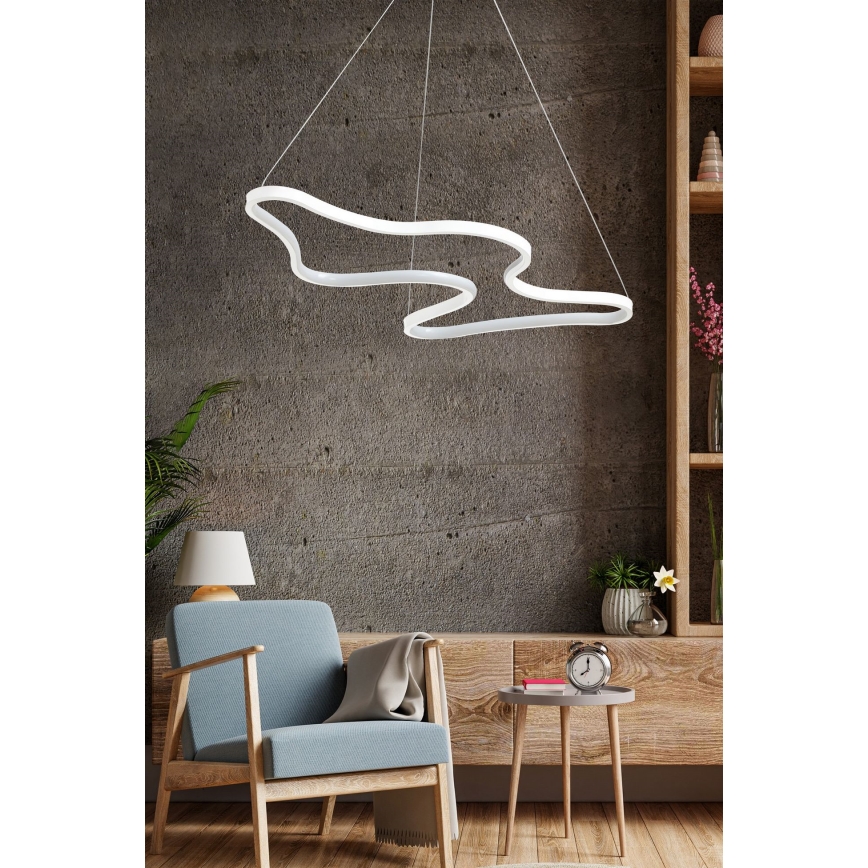 Lámpara colgante LED con cable ARTISAN LED/36W/230V 6500K blanca