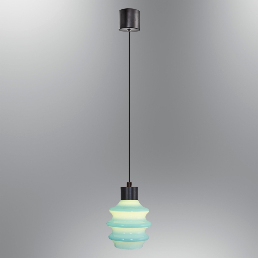 Lámpara colgante LED con cable CACTUS LED/3W/230V 3000K negro/azul