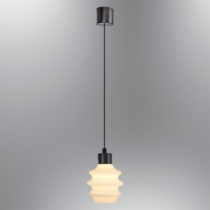 Lámpara colgante LED con cable CACTUS LED/3W/230V 3000K negro/blanco