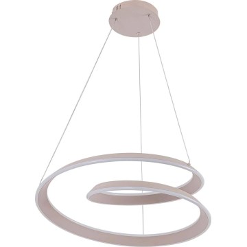 Lámpara colgante LED con cable CASHMERE LED/75W/230V, diámetro 60 cm, beige