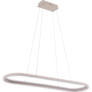 Lámpara colgante LED con cable CASHMERE LED/80W/230V 30x100 cm beige