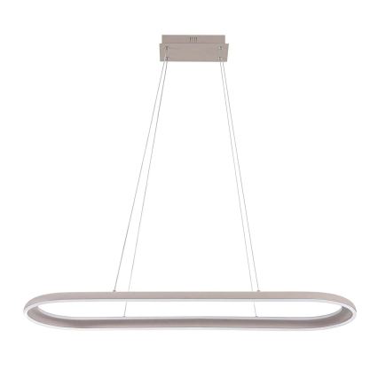 Lámpara colgante LED con cable CASHMERE LED/80W/230V 30x100 cm beige