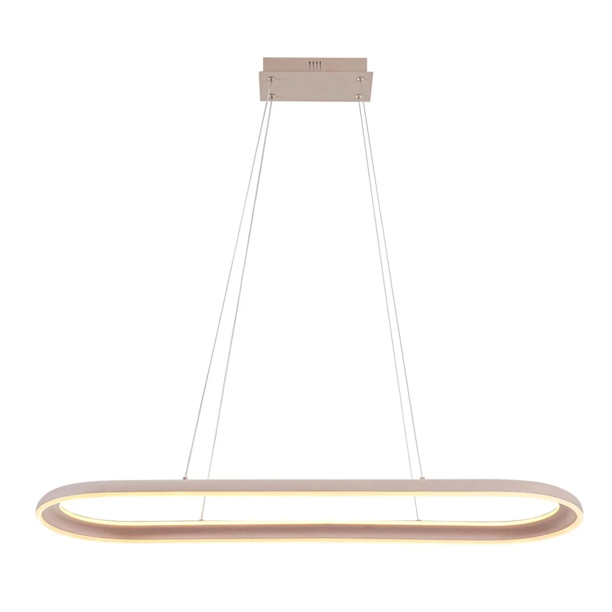 Lámpara colgante LED con cable CASHMERE LED/80W/230V 30x100 cm beige