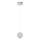 Lámpara colgante LED con cable CREMONA LED/5W/230V 3000K cromo mate