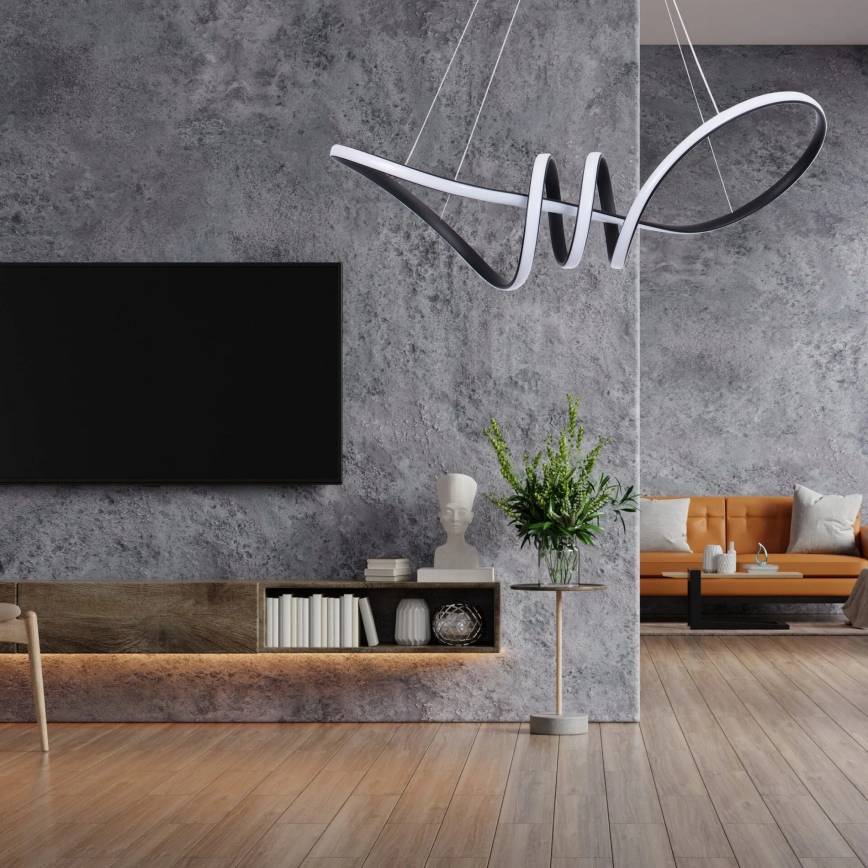 Lámpara colgante LED con cable FLAVIA LED/44W/230V negra