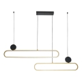 Lámpara colgante LED con cable FLORENTYNA LED/48W/230V 4000K dorado/negro