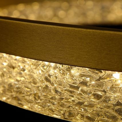 Lámpara colgante LED con cable GALA LED/25W/230V Ø 50 cm dorada