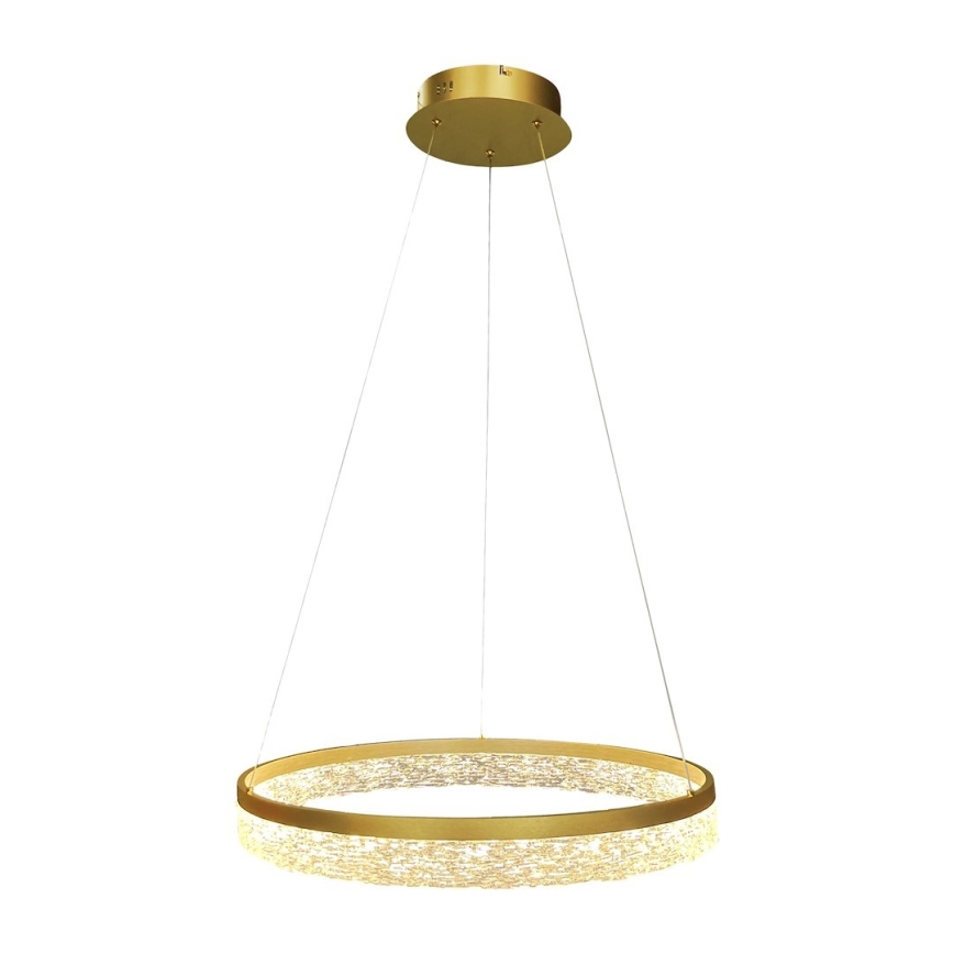 Lámpara colgante LED con cable GALA LED/25W/230V Ø 50 cm dorada