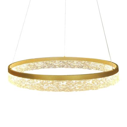 Lámpara colgante LED con cable GALA LED/25W/230V Ø 50 cm dorada