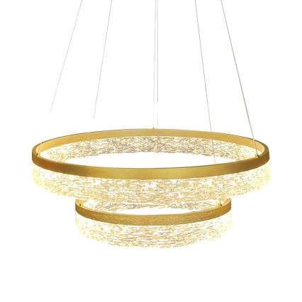 Lámpara colgante LED con cable GALA LED/54W/230V Ø 60 cm dorada