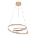 Lámpara colgante LED con cable GLOW LED/75W/230V 4000K Ø 60 cm acabado dorado