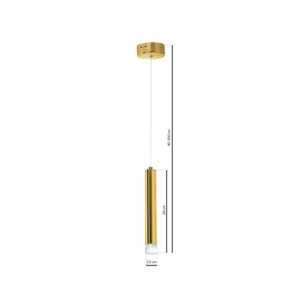 Lámpara colgante LED con cable GOLDIE LED/5W/230V dorada
