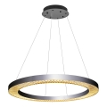 Lámpara colgante LED con cable JESI LED/90W/230V 3000K pr. 100 cm plateada