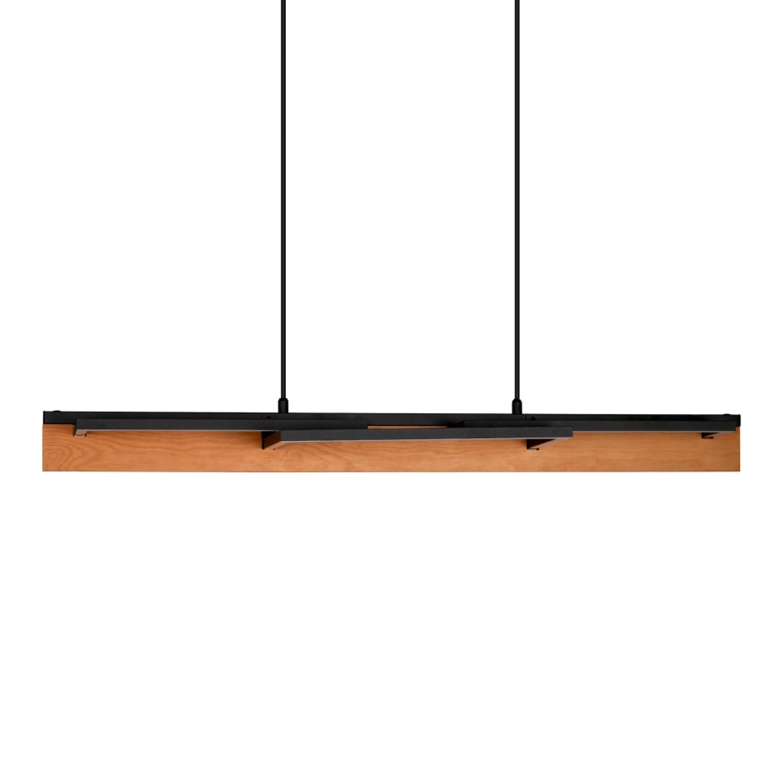 Lámpara colgante LED con cable LARYSA LED/35W/230V, acabado en pino