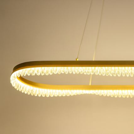 Lámpara colgante LED con cable LED/45W/230V dorada