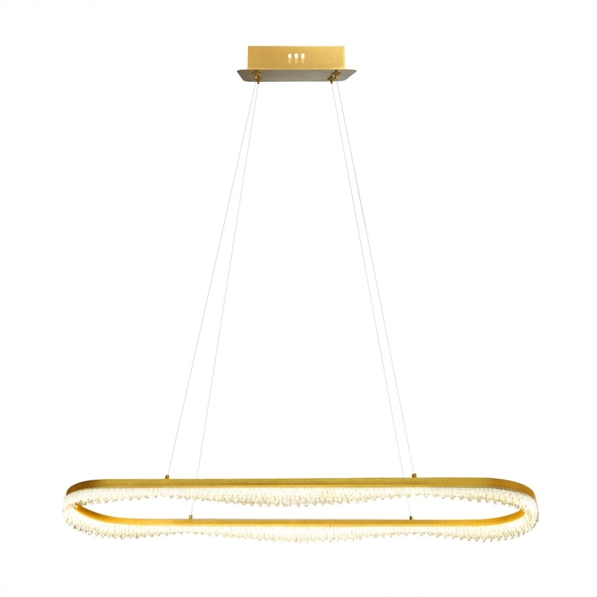 Lámpara colgante LED con cable LED/45W/230V dorada