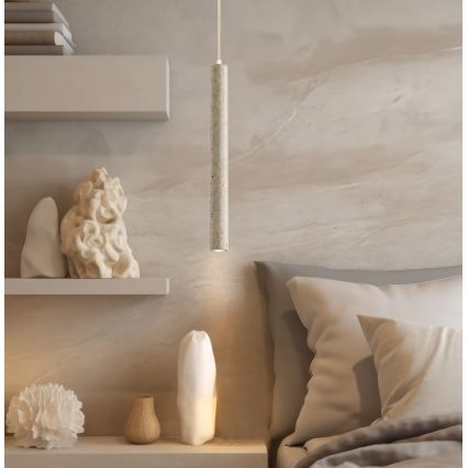 Lámpara colgante LED con cable LEONARD LED/7W/230V beige