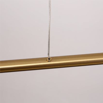 Lámpara colgante LED con cable MELECA LED/36W/230V 3000/4000/6000K 160 cm dorada