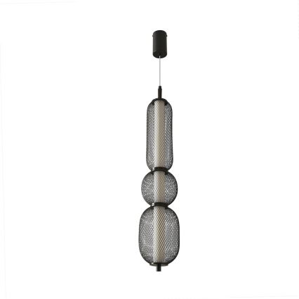 Lámpara colgante LED con cable PUMA LED/15W/230V Ø 14 cm negra