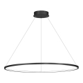 Lámpara colgante LED con cable SATURNO LED/57W/230V Ø 100 cm IP44 negra