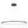 Lámpara colgante LED con cable SATURNO LED/57W/230V Ø 100 cm IP44 negra
