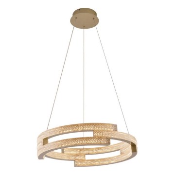 Lámpara colgante LED con cable TARJA LED/36W/230V 3000/4000/6000K diámetro 60 cm dorada
