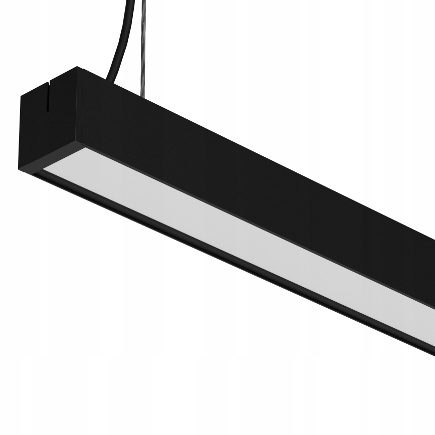 Lámpara colgante LED de cable, 44W/230V, 6000K, 120 cm, negro