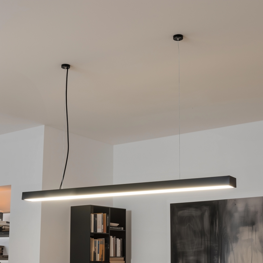 Lámpara colgante LED de techo CYNIDECO LED/30W/230V 4000K negro