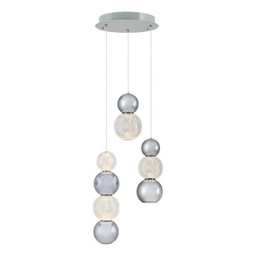 Lámpara colgante LED en cable CREMONA LED/17W/230V 3000K cromo mate