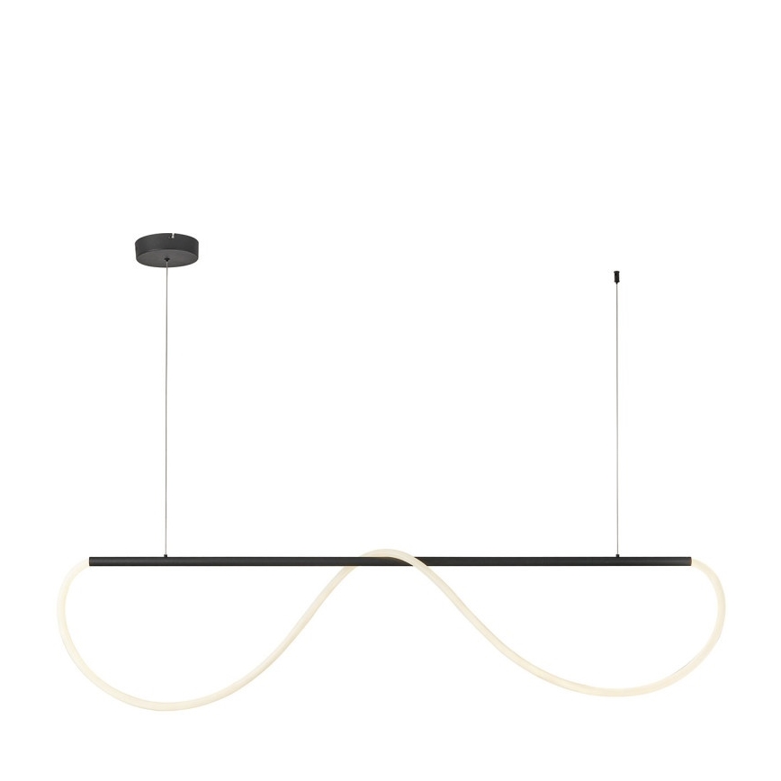 Lámpara colgante LED en cable MELECA LED/36W/230V 3000/4000/6000K 160 cm negra