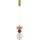 Lámpara colgante LED FLORES con cable LED/10W/230V dorada/naranja/marrón