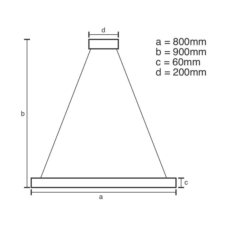 Lámpara colgante LED regulable con cable LED/110W/230V 3000-6500K Ø 80 cm + mando a distancia