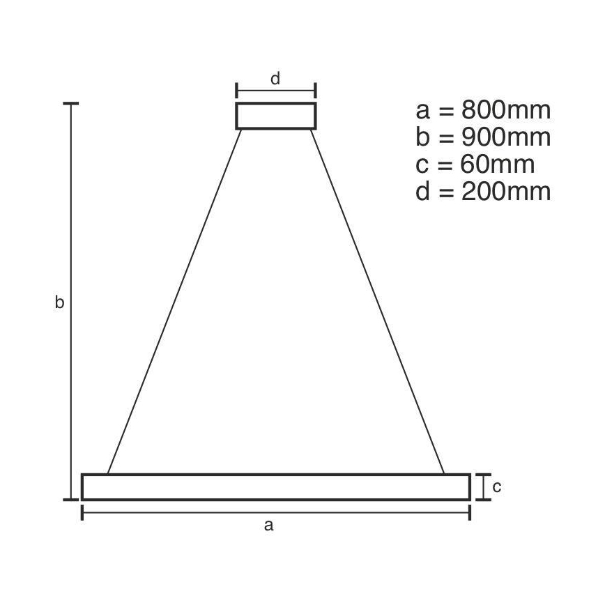 Lámpara colgante LED regulable con cable LED/110W/230V 3000-6500K Ø 80 cm + mando a distancia