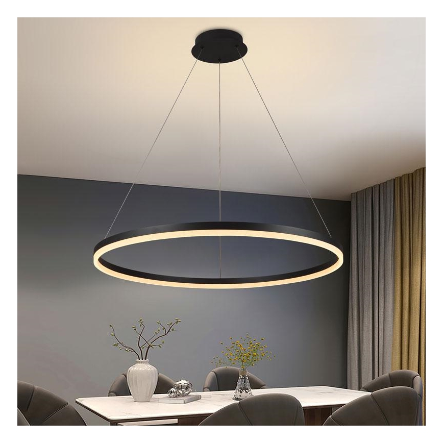 Lámpara colgante LED regulable con cable LED/55W/230V 3000-6500K Ø 80 cm + mando a distancia