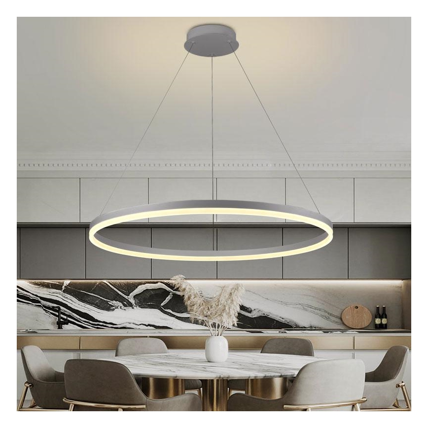 Lámpara colgante LED regulable con cable LED/55W/230V 3000-6500K Ø 80 cm + mando a distancia