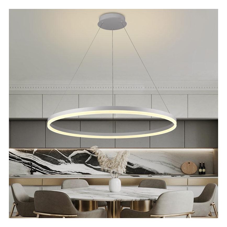 Lámpara colgante LED regulable con cable LED/55W/230V 3000-6500K Ø 80 cm + mando a distancia