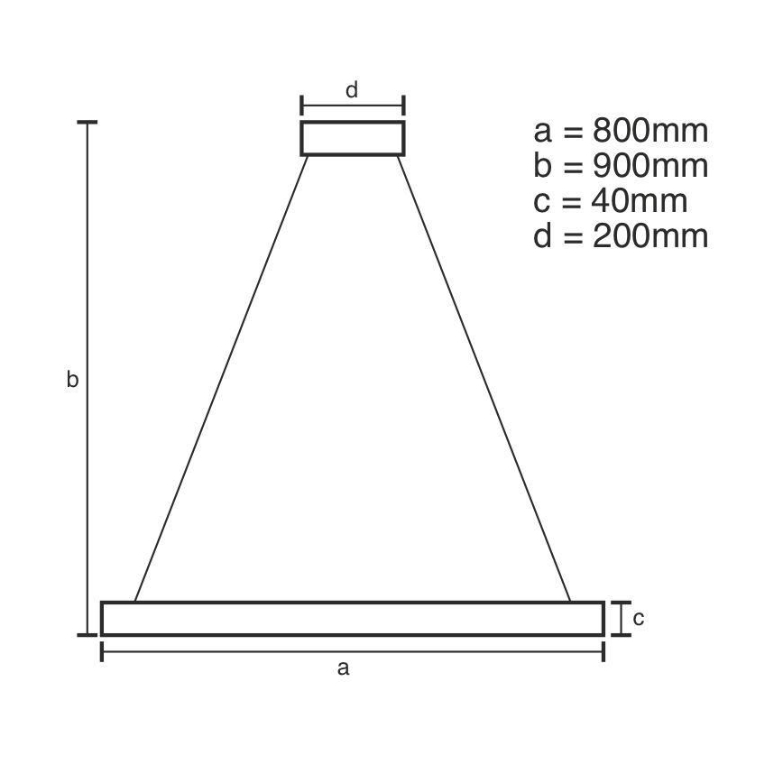 Lámpara colgante LED regulable con cable LED/55W/230V 3000-6500K Ø 80 cm + mando a distancia