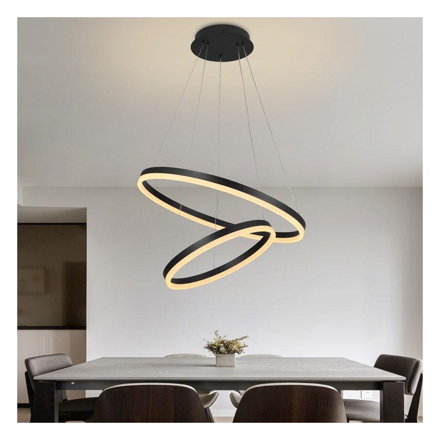 Lámpara colgante LED regulable con cable LED/70W/230V 3000-6500K Ø 60 cm + mando a distancia