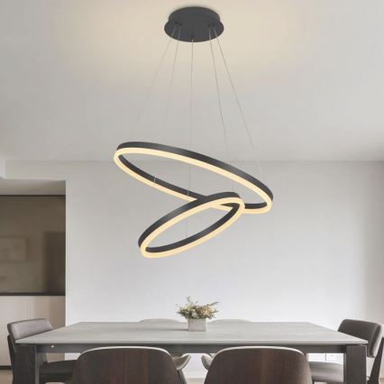 Lámpara colgante LED regulable con cable LED/70W/230V 3000-6500K Ø 60 cm + mando a distancia