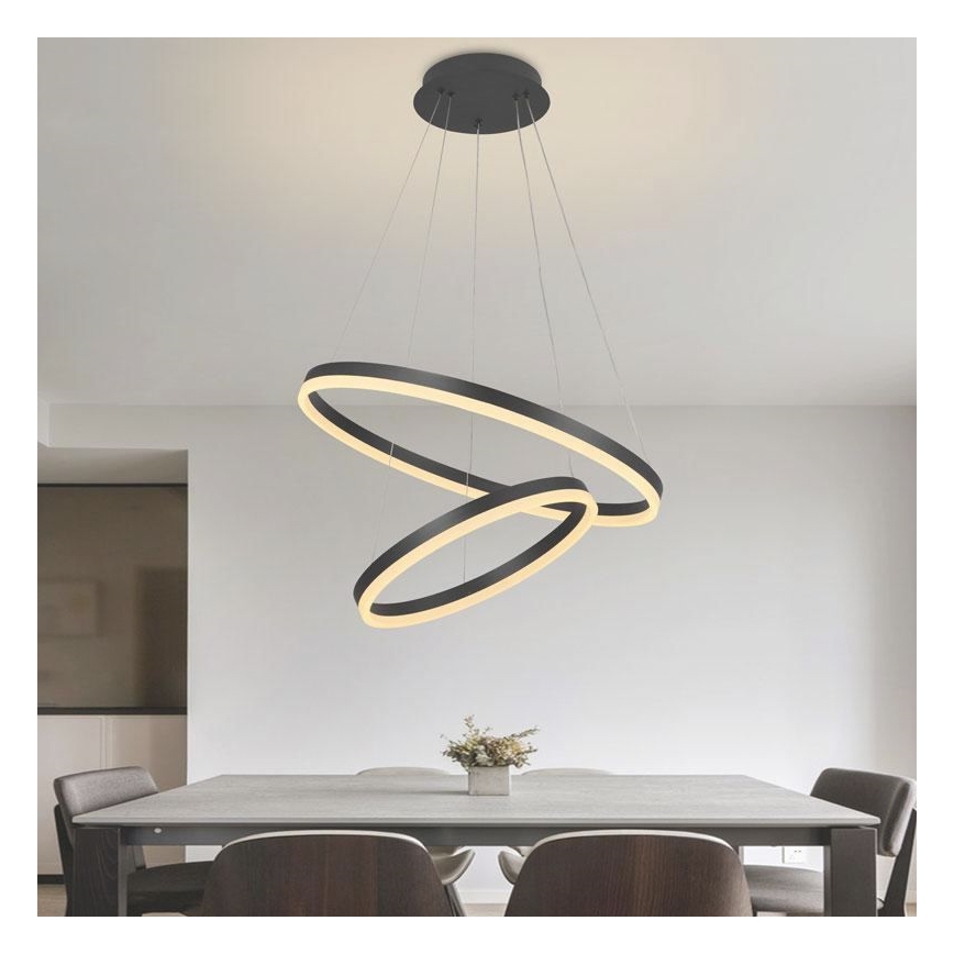 Lámpara colgante LED regulable con cable LED/70W/230V 3000-6500K Ø 60 cm + mando a distancia