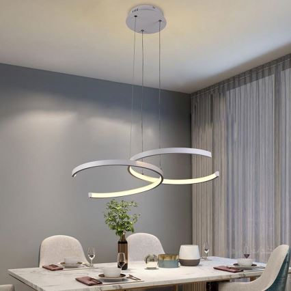 Lámpara colgante LED regulable con cable LED/50W/230V 3000-6500K + mando a distancia