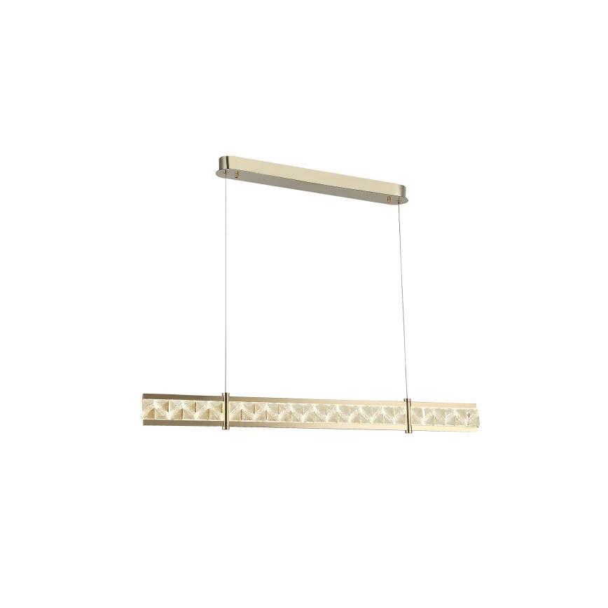 Lámpara colgante de cristal regulable con cable ENRIQUE LED/20W//230V 3000-6000K + mando a distancia