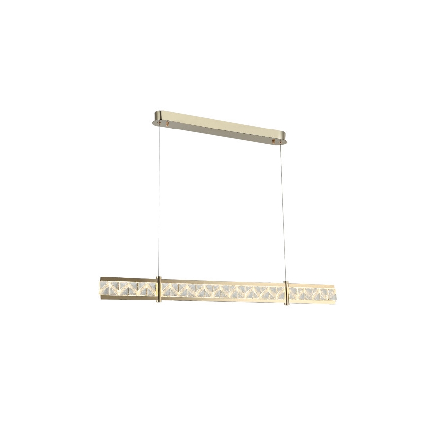 Lámpara colgante de cristal regulable con cable ENRIQUE LED/20W//230V 3000-6000K + mando a distancia