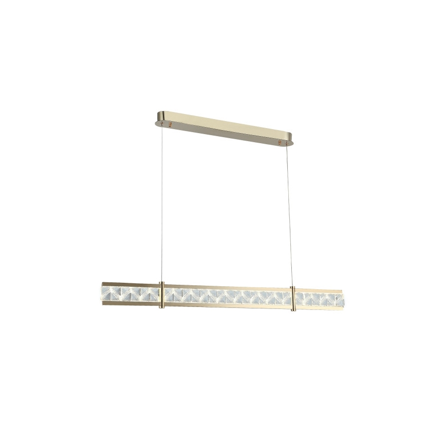 Lámpara colgante de cristal regulable con cable ENRIQUE LED/20W//230V 3000-6000K + mando a distancia
