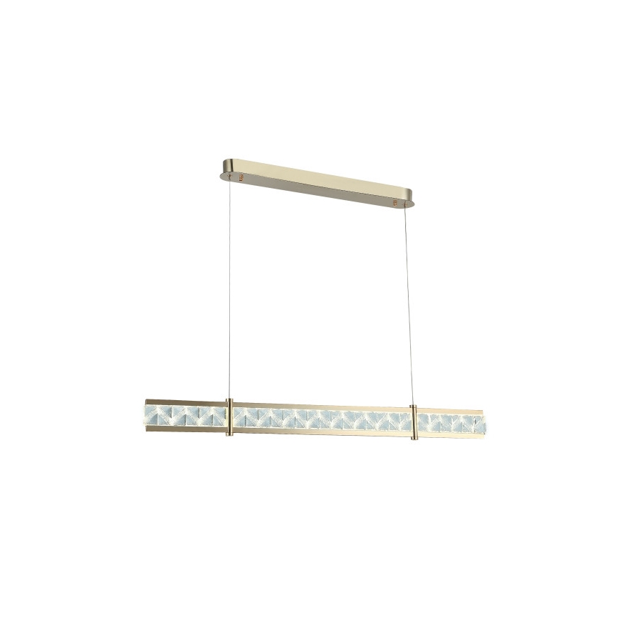 Lámpara colgante de cristal regulable con cable ENRIQUE LED/20W//230V 3000-6000K + mando a distancia