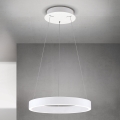 Lámpara colgante LED regulable con cable KOLK LED/40W/230V 2700/3000/4000K Ø 40 cm blanca