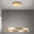 Lámpara colgante LED regulable con cable KOLK LED/60W/230V 2700/3000/4000K Ø 60 cm dorada