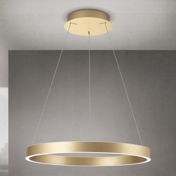 Lámpara colgante LED regulable con cable KOLK LED/60W/230V 2700/3000/4000K Ø 60 cm dorada