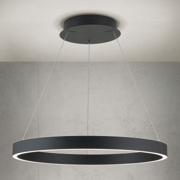 Lámpara colgante LED regulable con cable KOLK LED/60W/230V 2700/3000/4000K Ø 60 cm negra