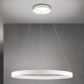 Lámpara colgante LED regulable con cable KOLK LED/80W/230V 2700/3000/4000K Ø 80 cm blanca